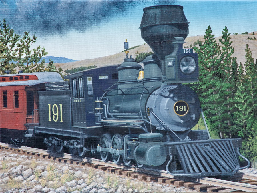 Engine No. 191 by Mountain Sage Gallery